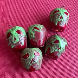 Set of poison apple ornaments